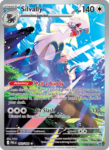 Losse Pokémonkaart 095/084 - Silvally - Pitch Black - [Illustration rare]