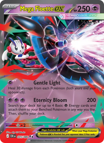 Losse Pokémonkaart 035/086 - Mega Floette ex - Chaos Rising - [Double rare]