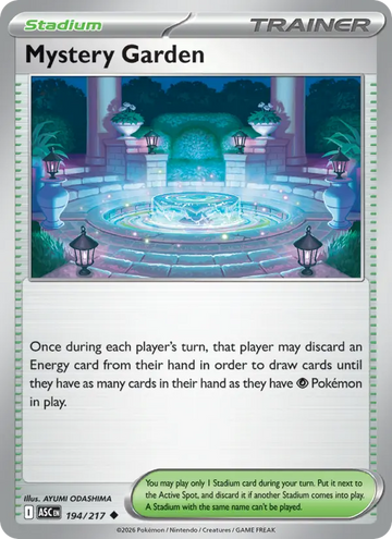 Losse Pokémonkaart 194/217 - Mystery Garden - Ascended Heroes - [Uncommon] - Reverse Holo