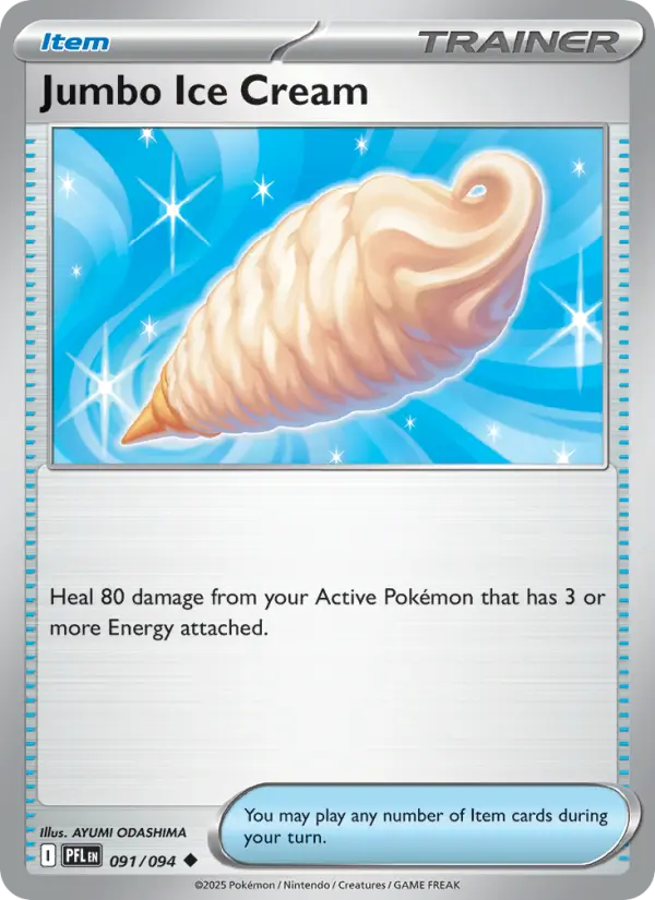 Losse Pokémonkaart 091/094 - Jumbo Ice Cream - Phantasmal Flames - [Uncommon]