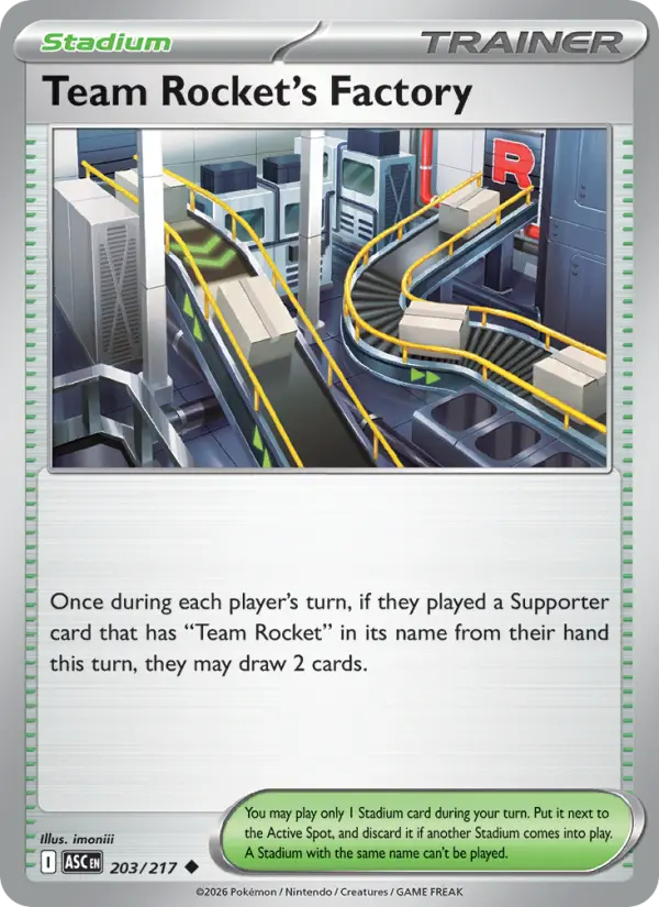 Losse Pokémonkaart 203/217 - Team Rocket's Factory - Ascended Heroes - [Uncommon] - Reverse Holo