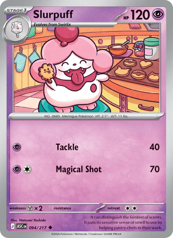 Losse Pokémonkaart 094/217 - Slurpuff - Ascended Heroes - [Uncommon]