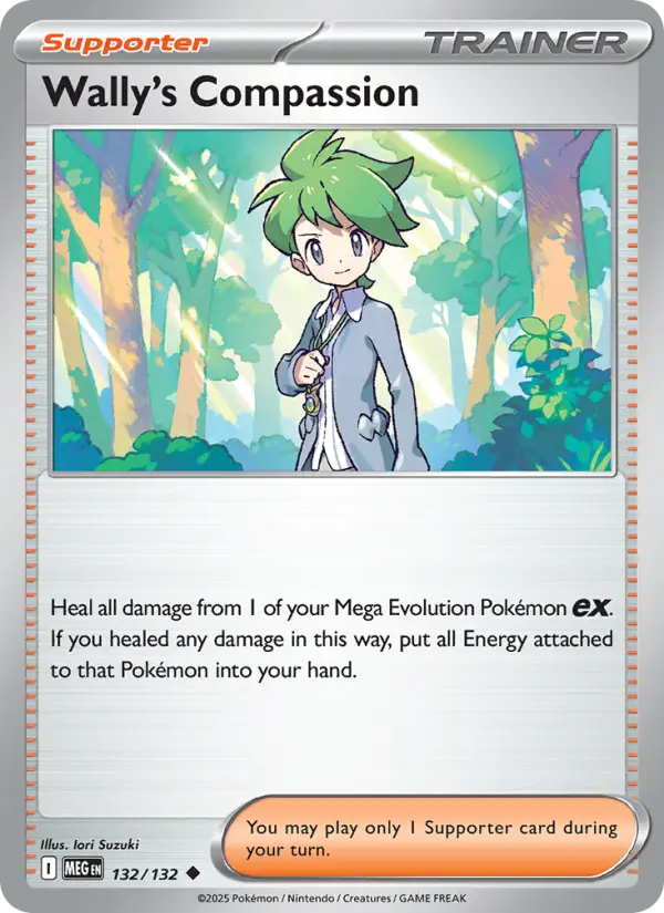Losse Pokémonkaart 132/132 - Wally's Compassion - Mega Evolution - [Uncommon]
