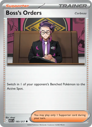 Losse Pokémonkaart 183/217 - Boss's Orders - Ascended Heroes - [Uncommon]