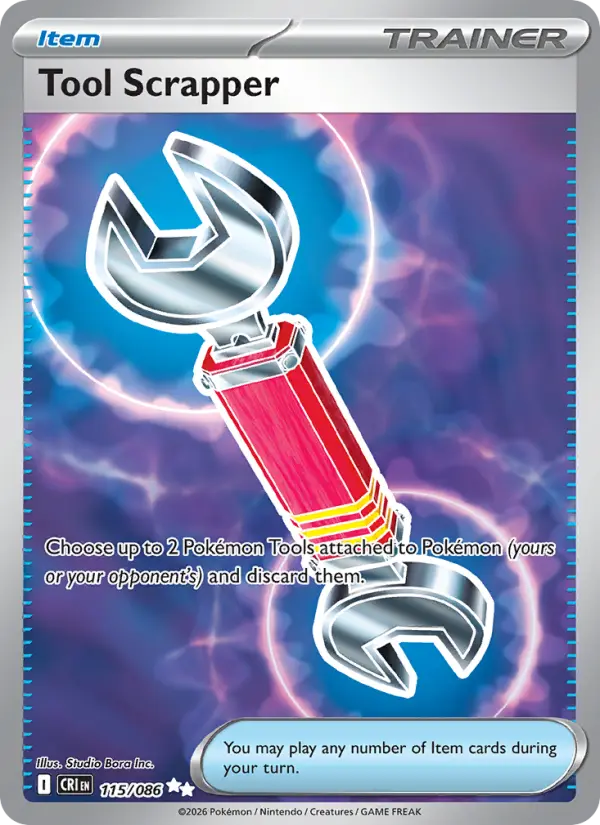 Losse Pokémonkaart 115/086 - Tool Scrapper - Chaos Rising - [Ultra Rare]