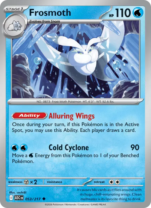Losse Pokémonkaart 053/217 - Frosmoth - Ascended Heroes - [Uncommon]