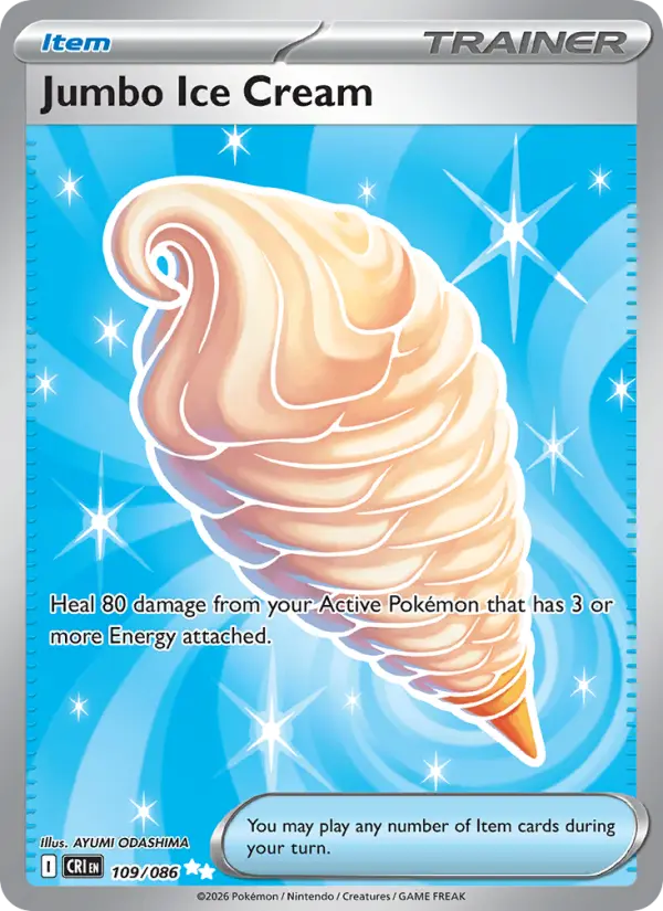 Losse Pokémonkaart 109/086 - Jumbo Ice Cream - Chaos Rising - [Ultra Rare]