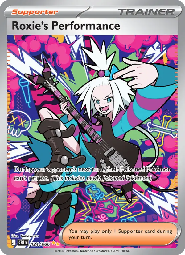 Losse Pokémonkaart 121/086 - Roxie's Performance - Chaos Rising - [Special illustration rare]