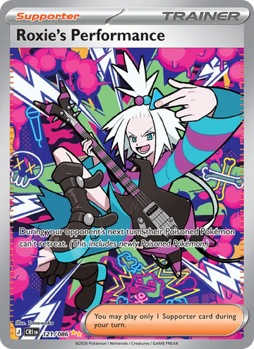 Losse Pokémonkaart 121/086 - Roxie's Performance - Chaos Rising - [Special illustration rare]