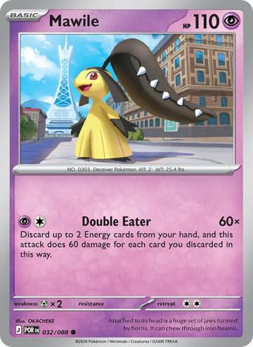 Losse Pokémonkaart 032/088 - Mawile - Perfect Order - [Common]