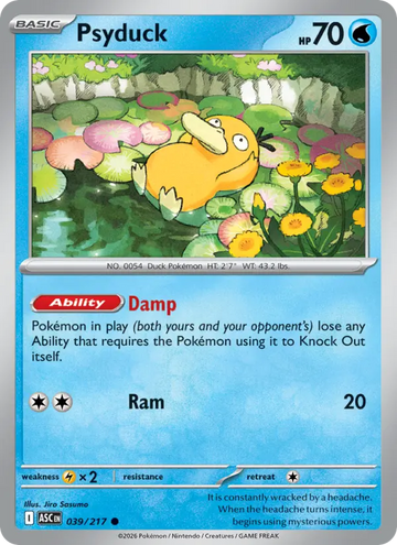 Losse Pokémonkaart 039/217 - Psyduck - Ascended Heroes - [Common]