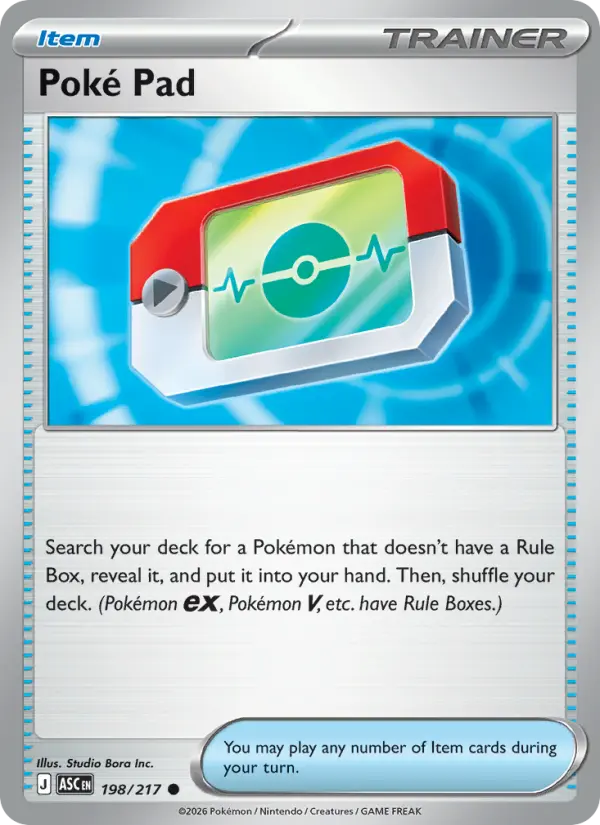Losse Pokémonkaart 198/217 - Poké Pad - Ascended Heroes - [Common]