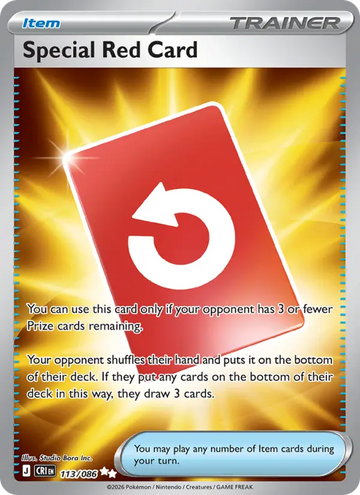 Losse Pokémonkaart 113/086 - Special Red Card - Chaos Rising - [Ultra Rare]