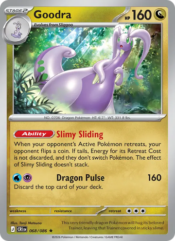 Losse Pokémonkaart 068/086 - Goodra - Chaos Rising - [Rare]
