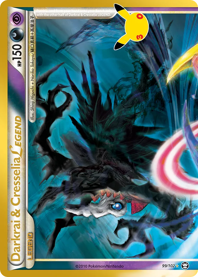 Losse Pokémonkaart 99/102 - Darkrai & Cresselia LEGEND - 30th Celebration: Classic Collection - [Classic Collection]