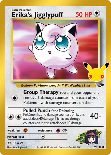 Losse Pokémonkaart 69/132 - Erika's Jigglypuff - 30th Celebration: Classic Collection - [Classic Collection]