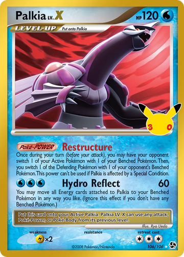 Losse Pokémonkaart 106/106 - Palkia - 30th Celebration: Classic Collection - [Classic Collection]