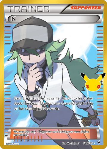 Losse Pokémonkaart 101/101 - N - 30th Celebration: Classic Collection - [Classic Collection]