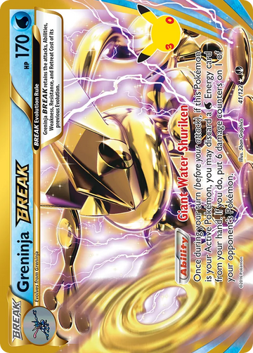 Losse Pokémonkaart 41/122 - Greninja BREAK - 30th Celebration: Classic Collection - [Classic Collection]