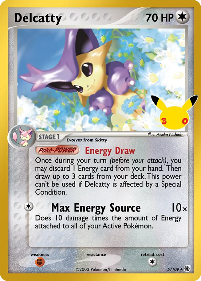 Losse Pokémonkaart 5/109 - Delcatty - 30th Celebration: Classic Collection - [Classic Collection]