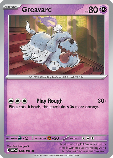 100/197 - Greavard - [Common] - Reverse Holo