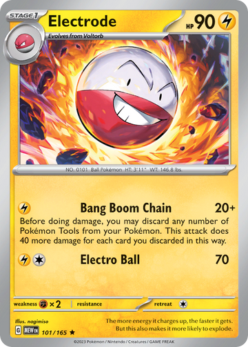 101/165 - Electrode - [Rare] - Reverse Holo