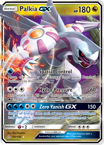 101/156 - Palkia-GX - [Rare Holo GX]