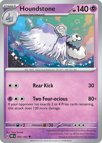 101/197 - Houndstone - [Uncommon] - Reverse Holo