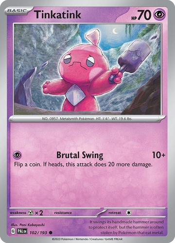 102/193 - Tinkatink - [Common] - Reverse Holo