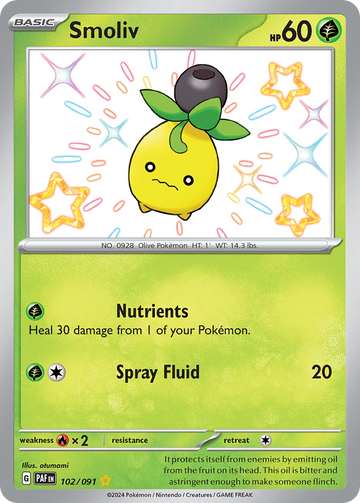 102/091 - Smoliv - [Shiny Rare]