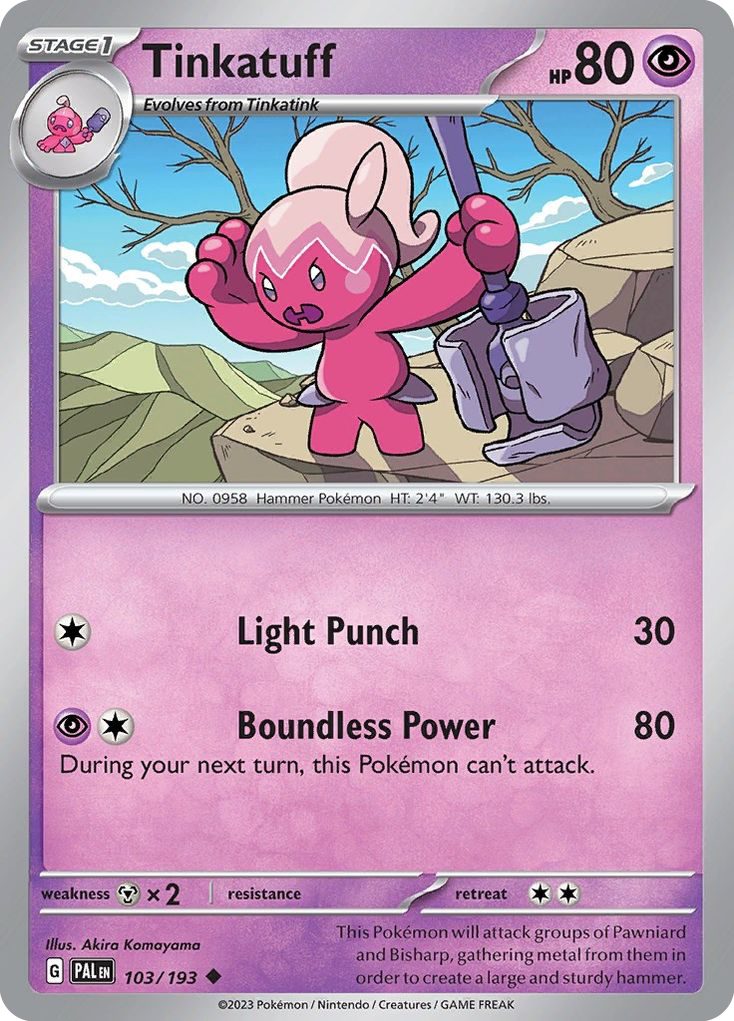 103/193 - Tinkatuff - [Uncommon] - Reverse Holo