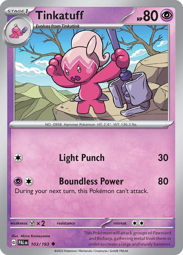 103/193 - Tinkatuff - [Uncommon] - Reverse Holo