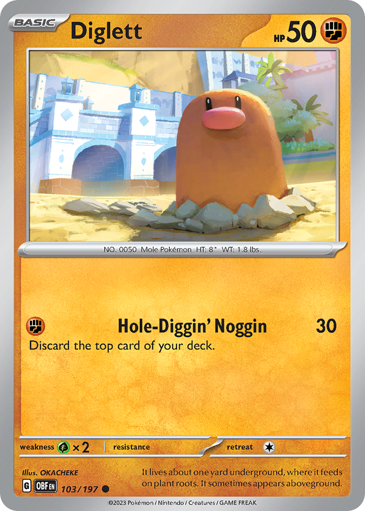 103/197 - Diglett - [Common] - Reverse Holo