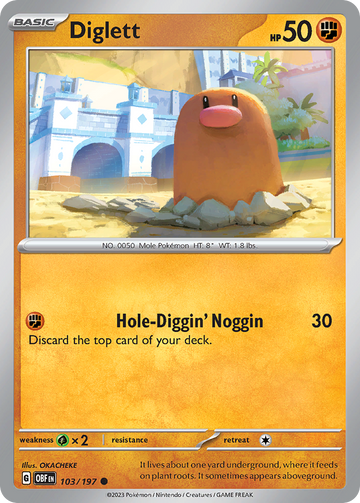 103/197 - Diglett - [Common] - Reverse Holo