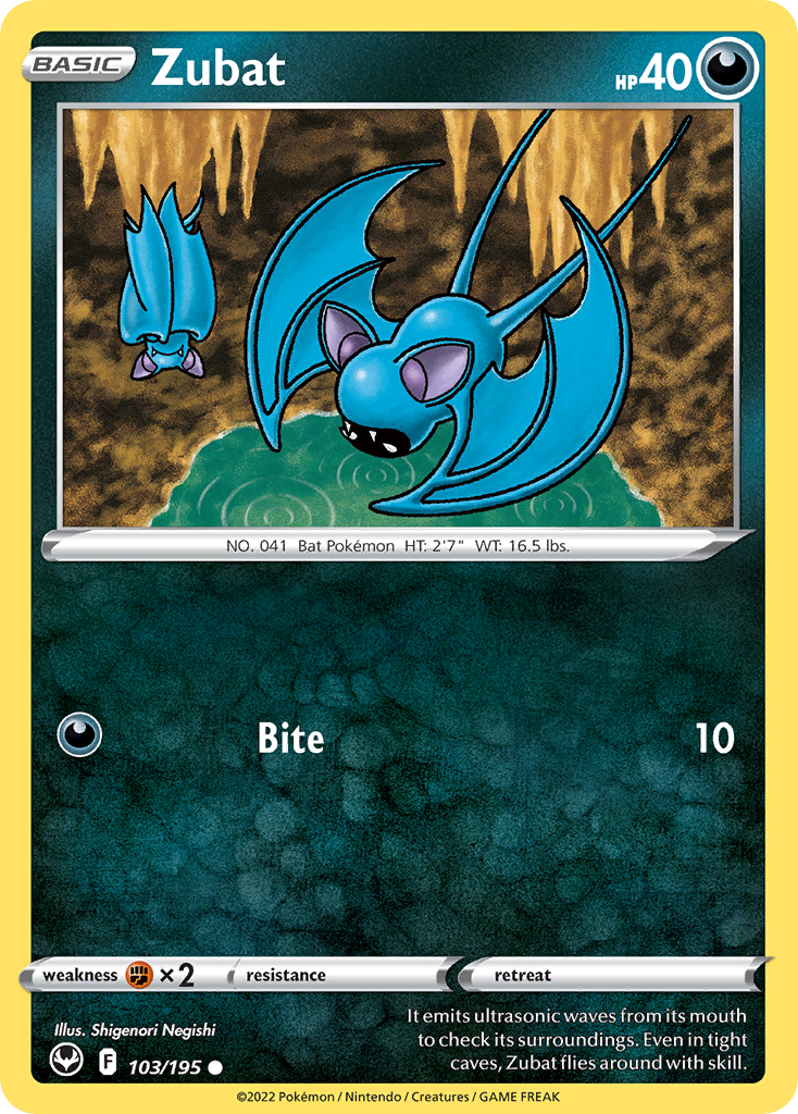 103/195 - Zubat - [Common] - Reverse Holo