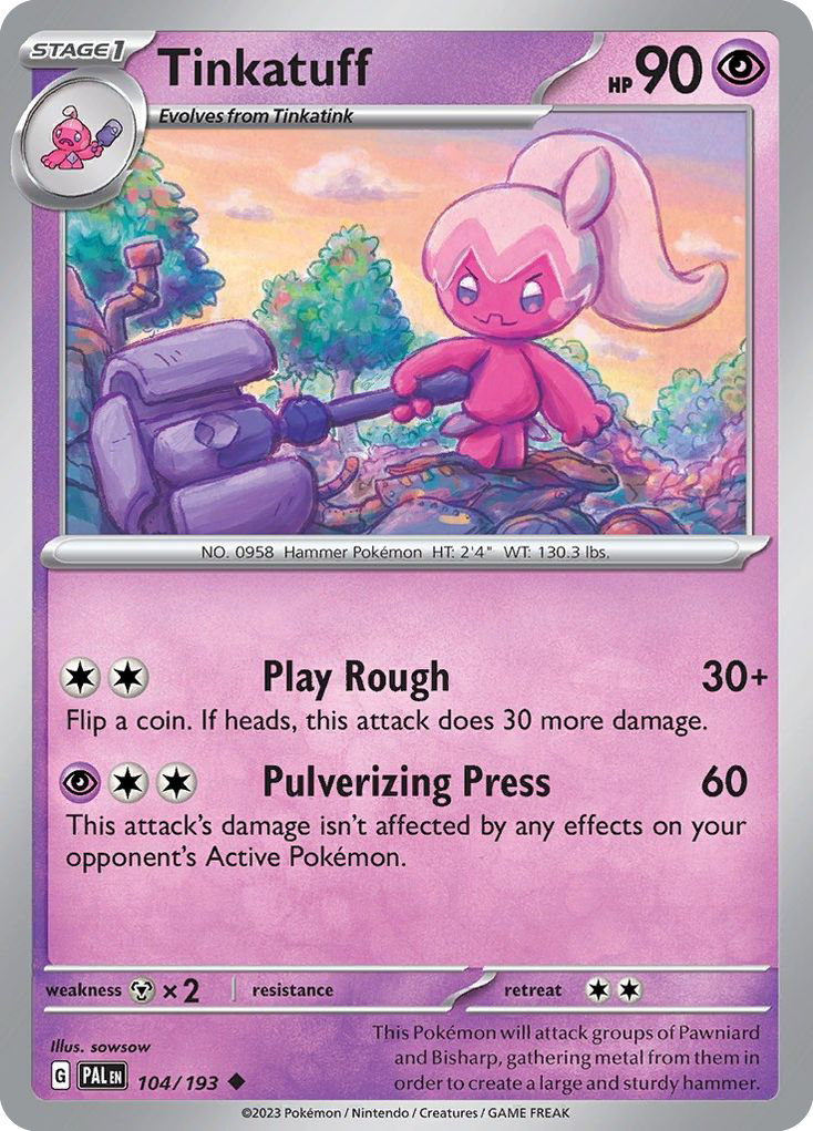 104/193 - Tinkatuff - [Uncommon] - Reverse Holo