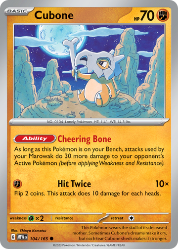 104/165 - Cubone - [Common]