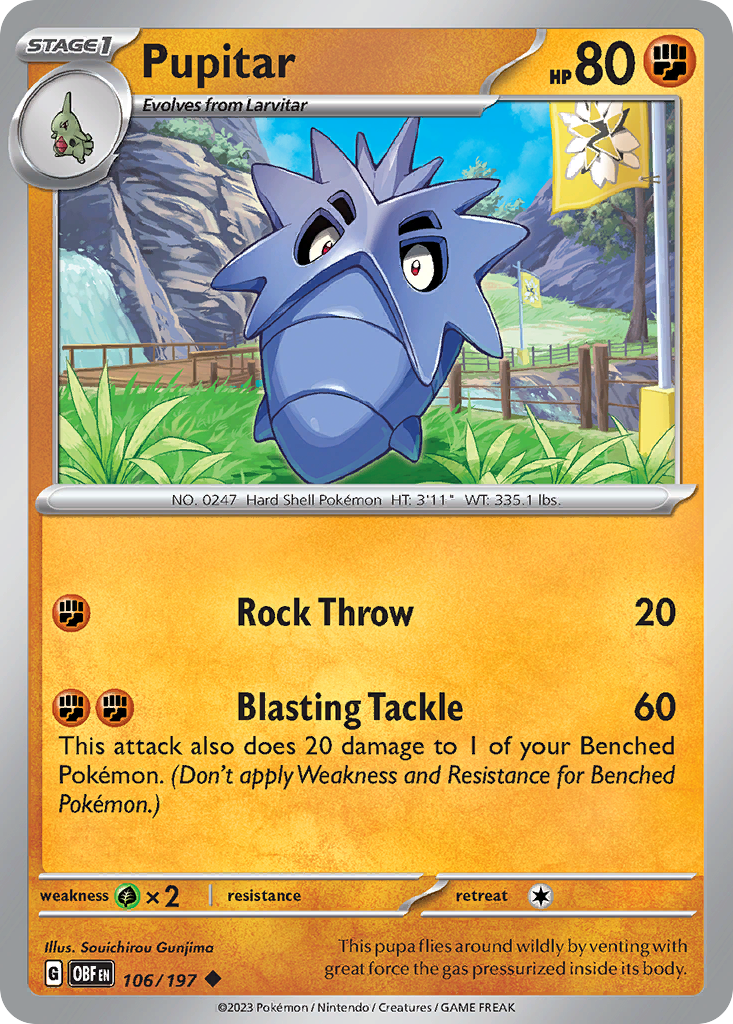 106/197 - Pupitar - [Uncommon] - Reverse Holo