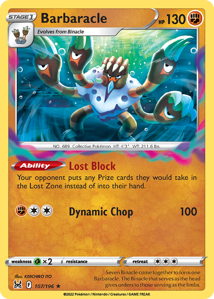 107/196 - Barbaracle - [Rare Holo]