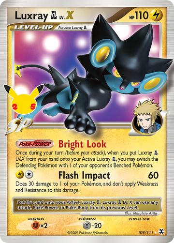 Pokémonkaart 109/111 - Luxray GL LV.X - Celebrations: Classic Collection - [Classic Collection]