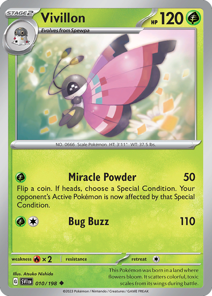 010/198 - Vivillon - [Uncommon] - Reverse Holo