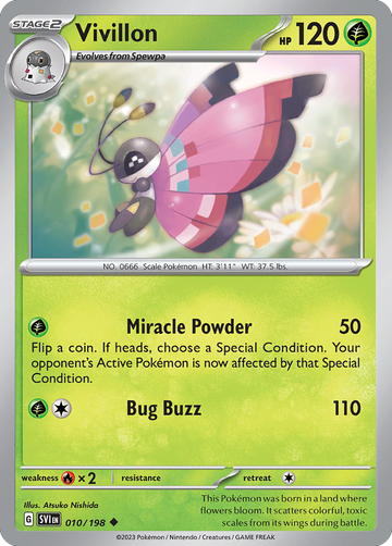 010/198 - Vivillon - [Uncommon] - Reverse Holo