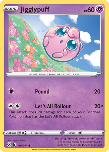 Pokémonkaart 110/264 - Jigglypuff - Fusion Strike - [Common]