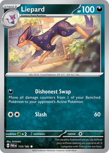 115/182 - Liepard - [Common] - Reverse Holo