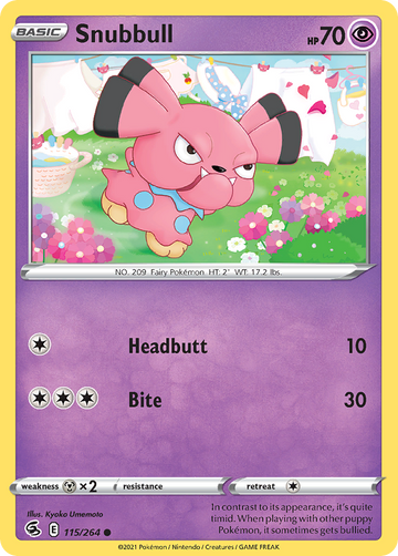 115/264 - Snubbull - Reverse Holo - [Common]