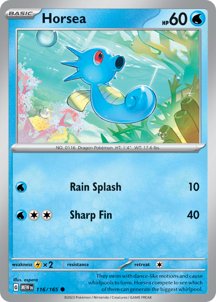 116/165 - Horsea - [Common]