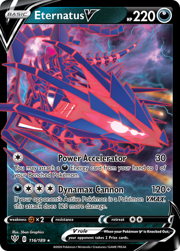 116/189 - Eternatus V - [Rare Holo V]