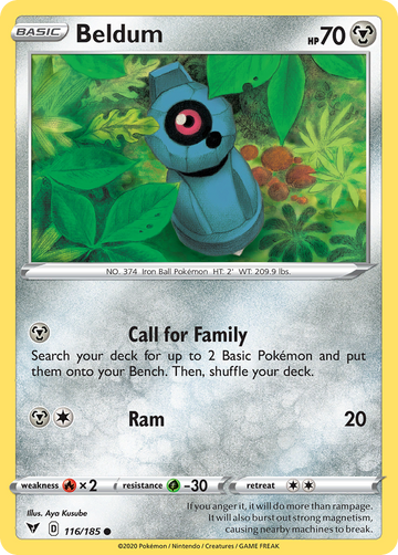 Pokémonkaart 116/185 - Beldum - Vivid Voltage - [Common]