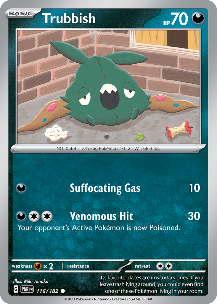 116/182 - Trubbish - [Common] - Reverse Holo-Pokemeister