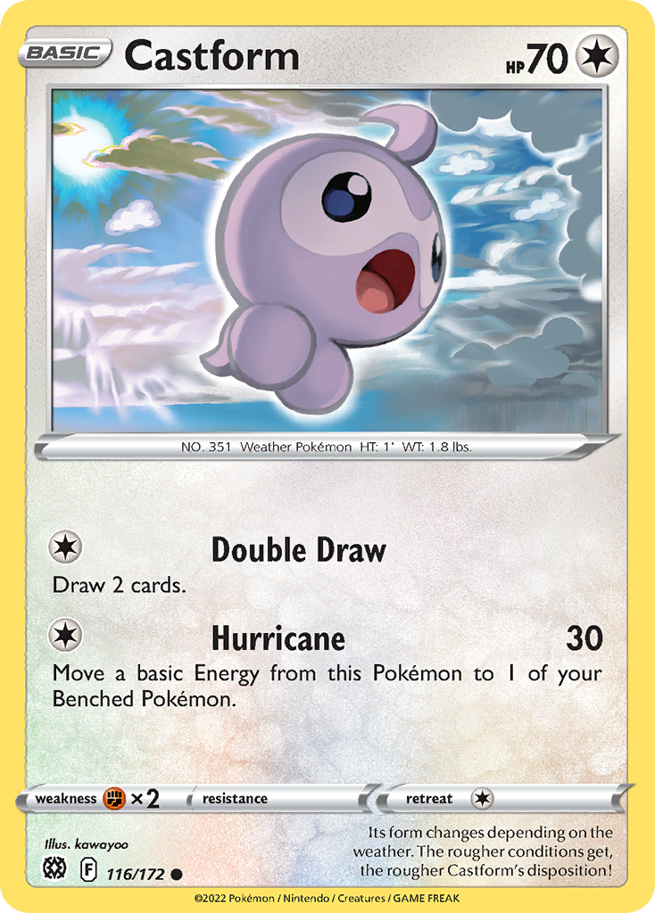 116/172 - Castform - Reverse Holo - [Common]